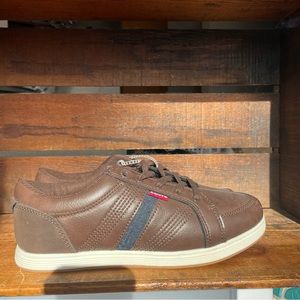 Levis Lo Casual Sneaker Youth Brown Size 5